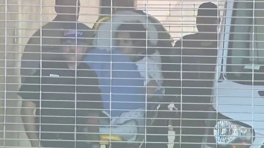 Bailee Rios is wheeled into court Sept. 24, 2026 on a gurney.
