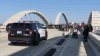 LAPD blocks off Sixth Street Bridge after minibike takeover
