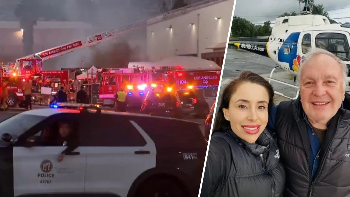 Photo: nbclosangeles.com LA News Helicopter Crash Kills Three During Chatsworth Transit Coverage