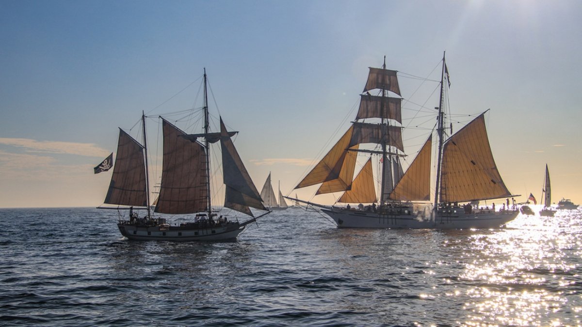Tall ships will majestically sail near Dana Point as mermaids come ashore