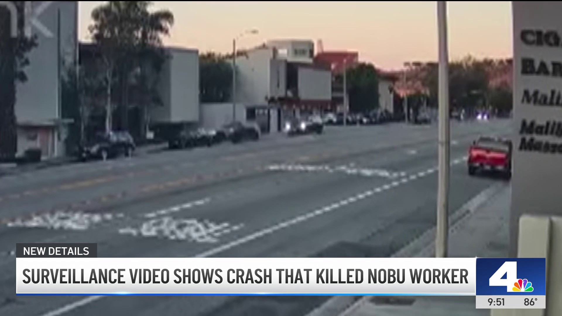 Surveillance video shows crash that killed Nobu chef in Malibu