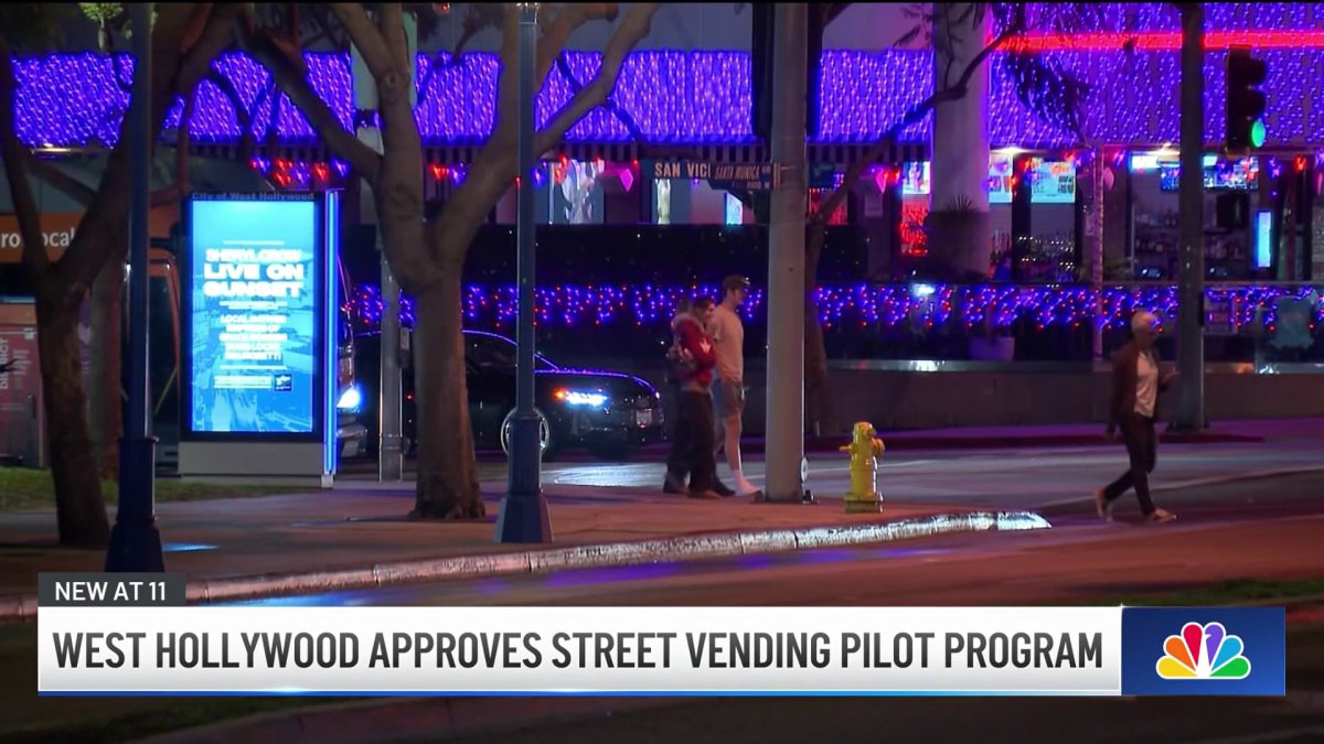 West Hollywood approves street vending pilot program – NBC Los Angeles