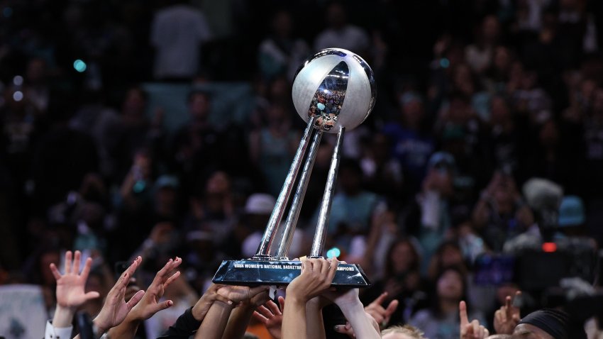 The WNBA title is hoisted by the New York Liberty in 2024.