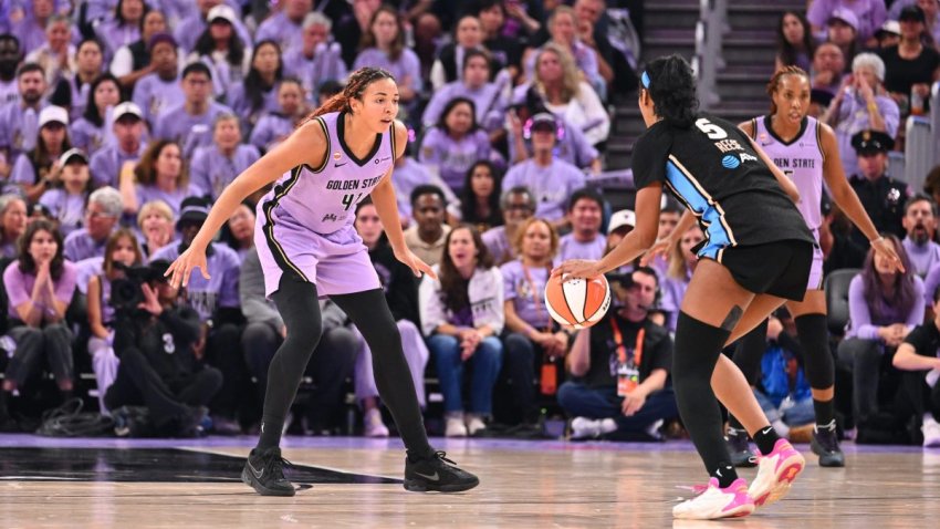 SAN FRANCISCO, CA – OCTOBER 26: Kiah Stokes #41 of the Golden State Valkyries plays defense during the game against the Atlanta Dream during Game Five of the 2026 WNBA Finals on October 26, 2026 at Chase Center in San Francisco, California. NOTE TO USER: User expressly acknowledges and agrees that, by downloading and or using this photograph, user is consenting to the terms and conditions of Getty Images License Agreement. Mandatory Copyright Notice: Copyright 2026 NBAE (Photo by Adam Hagy/NBAE via Getty Images)