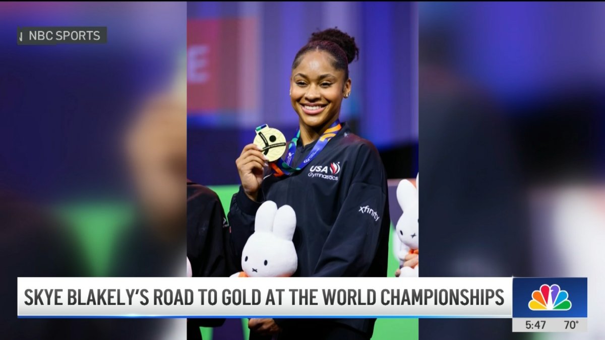 USA gymnast Skye Blakely's road to gold at the world championships