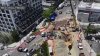 Restoration work on Sunset Blvd. after West Hollywood water main break