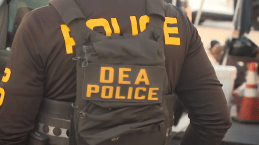 A DEA agent in downtown Los Angeles.