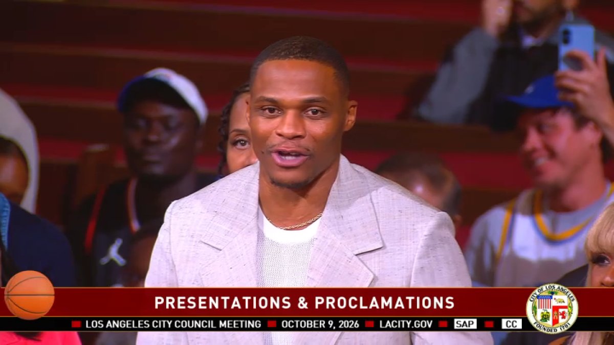 LA City Council Honors Retired NBA Star Russell Westbrook