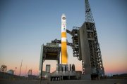 A Delta IV rocket is prepared for launch Thursday Jan. 11, 2018 at Vandenberg Air Force Base northwest of Santa Barbara.