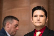 Corey Feldman arrives for a press conference in support of the Child Victims Act on March 14, 2018 at the New York State Capitol in Albany, New York. (Photo by Brett Carlsen/Getty Images)