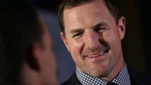 Dallas Cowboys tight end Jason Witten speaks to the media before the inaugural Jason Witten Collegiate Man of the Year award presentation in the Ford Center at The Star in Frisco on Thursday, Feb. 22, 2018.