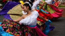 Dancers celebrate Cinco de Mayo.