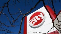 In this Nov. 10, 2008, file photo, the Circuit City logo is seen on the exterior of a store in Berwyn, Illinois.