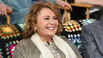 This March 26, 2018, file photo shows Roseanne Barr as a guest on "Good Morning America."