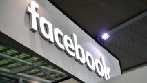 This June 12, 2018, file photo shows the Facebook logo on display at the 2018 CeBIT technology trade fair in Hanover, Germany.
