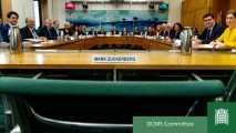 A chair was left empty for Facebook CEO Mark Zuckerberg at a multinational hearing billed as the "Grand Committee on Disinformation" on Tuesday, Nov. 27, 2018. The hearing, at which nine nations were represented, was part of the British Digital, Culture, Media and Sport Committee