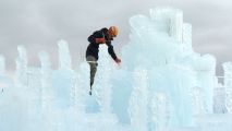 An Ice Castle Wonderland Takes Shape in Colorado