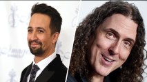 Lin-Manuel Miranda (left) and Alfred "Weird Al" Yankovic.