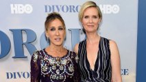 Sarah Jessica Parker and Cynthia Nixon attend the "Divorce" New York Premiere at SVA Theater on October 4, 2016 in New York City. Parker threw her support behind Nixon