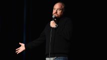 Comedian Louis C.K. performs onstage at 2014 Stand Up For Heroes at Madison Square Garden at Madison Square Garden on Nov. 5, 2014, in New York City.