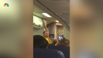 Flight Attendant Puts on a Show for Safety Announcements