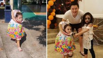 Krystel Hwang, who lives in Manila, Philippines, said she made her 2-year-old creepy costume using a $3 dress she purchased.