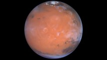 This file photo shows Mars as seen by the Hubble Space Telescope.