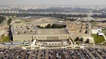 This Sept. 26, 2003, file photo shows the Pentagon, which said that it had a secret program that lasted for five years that investigated unidentified flying objects, or UFOs, according to multiple reports published Saturday.