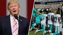 Trump is taking aim again against the NFL over protests.