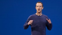 FILE - Facebook CEO Mark Zuckerberg makes the keynote speech at F8, Facebook
