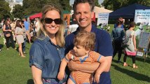 Richard Engel with wife Mary Forrest, and their son, Henry.