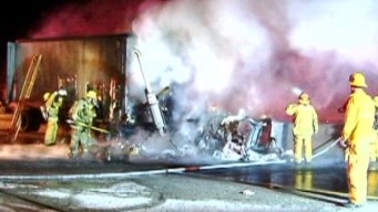 Wrong-Way Driver Killed in Fiery Crash