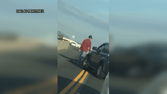 Watch Road Rage Rollover On California Freeway Watch Road Rage Rollover On California Freeway