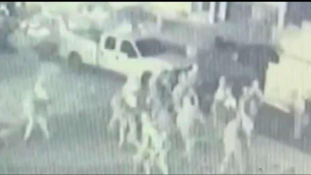 Video: Flames Cause Firefighters to Retreat