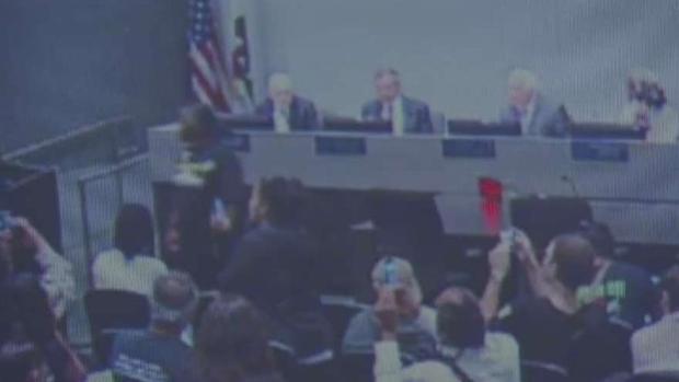 [LA] Substance Thrown on Police Chief