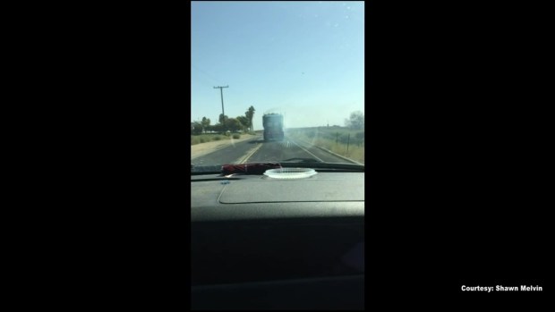 Video Shows Moments Before Trash Truck Ignites Blaze