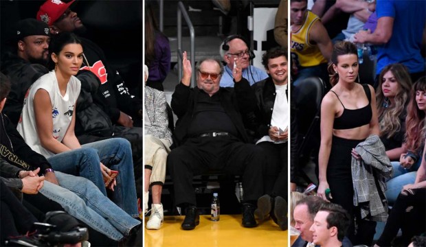 Celebrities at the stands: Los Angeles Lakers Edition
