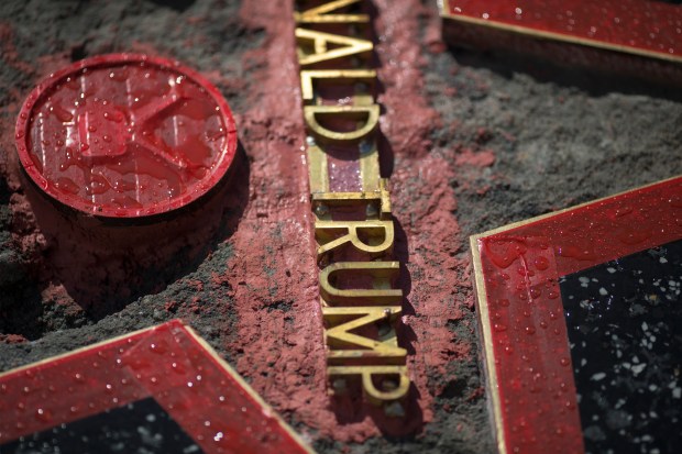 [LA GALLERY] Repairs Nearly Complete on Trump Walk of Fame Star