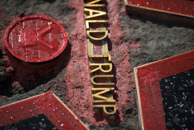 Repairs Nearly Complete on Trump Walk of Fame Star