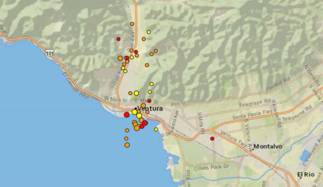 Strongest in a Series of Earthquakes Shakes the Ventura County Coast