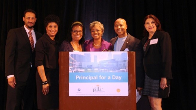 NBC4’s Tony Guinyard Emcees Principal for a Day Luncheon